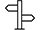 Illustrated icon of a signpost